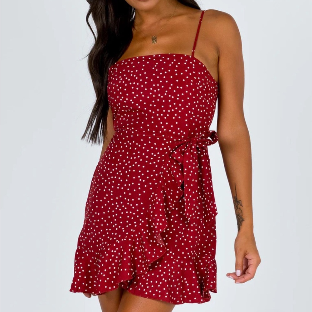 Princess Polly Caesura Mini Dress in Wine